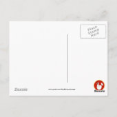 Country Hühnerspass Cartoon Postkarte (Rückseite)