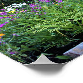 Country Hütte Front Summer Garden Poster (Ecke)