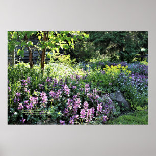 Country Hütte Northside Spring Garden Poster