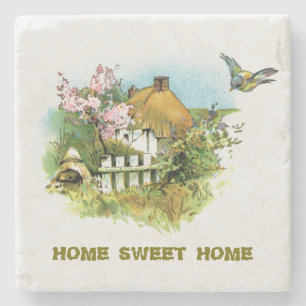 Country Hütte Zuhause Sweet Zuhause Stone Unterset Steinuntersetzer