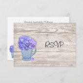 Country Hydrangea Empfang UAWG Einladung (Vorne/Hinten)