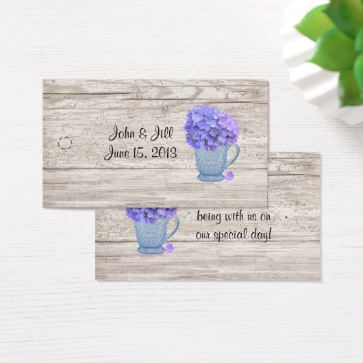 Country Hydrangea Hang Tag (Schreibtisch)