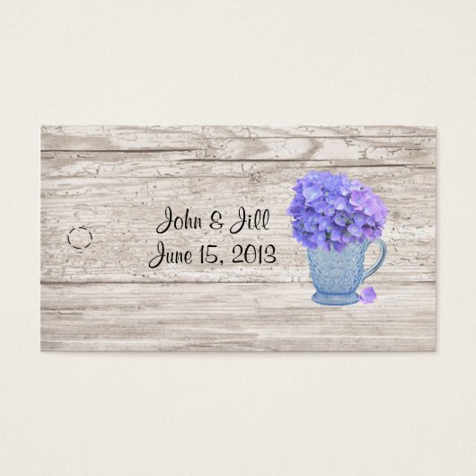 Country Hydrangea Hang Tag (Vorderseite)