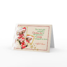 Country Imitate Pappe Foto Weihnachtskarte