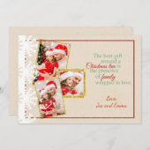 Country Imitate Pappe Foto Weihnachtskarte Feiertagskarte (Vorne/Hinten)