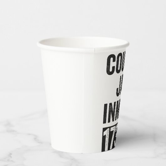 Country Inmate 17352 Funny Halloween Gefängnis Pappbecher (Rechts)