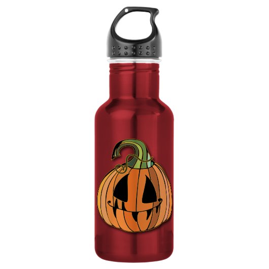 Country Jack-o-lantern Pumpkin Trinkflasche (Vorderseite)