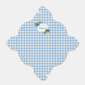 Country Karo Blue Gingham Blume BabyQ GRILLEN Geschenkschachtel (Ungefaltet)