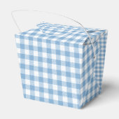 Country Karo Blue Gingham Blume BabyQ GRILLEN Geschenkschachtel (Rückseite)