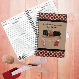 Country Karo Rezept 2 SpiralNotebook Notizblock