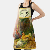 Country Kitchen Farmyard Rooster Hens Schürze (InSitu)