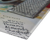 Country Kitchen Glass Cutting Board 15"x11" Schneidebrett (Ecke)