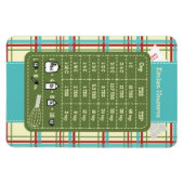 Country Kitchen Measurement Helper Magnet (Horizontal)