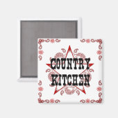 Country Kitchen Red Magnet (Vorderseite/Rückseite)