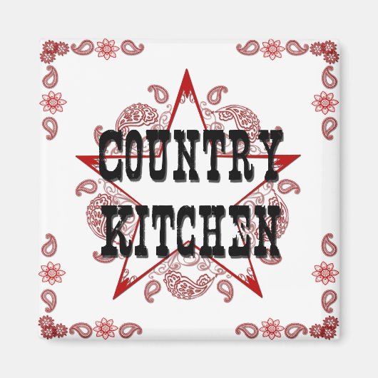 Country Kitchen Red Magnet (Vorne)