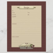 Country Kitchen ・ Rezeptblätter (Vorderseite)