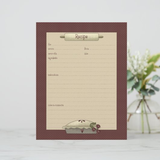 Country Kitchen ・ Rezeptblätter (Stehend Vorderseite)