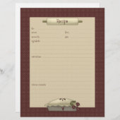 Country Kitchen ・ Rezeptblätter (Vorne/Hinten)