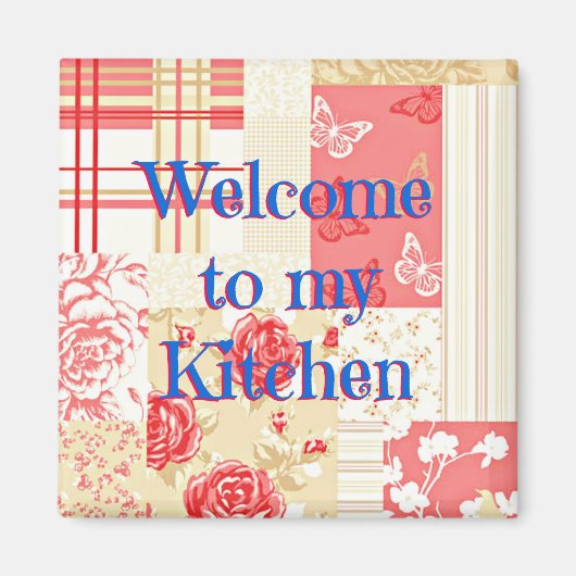 Country Kitchen Square Magnet (Vorne)