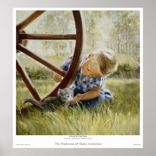 Country Kitten Poster (Vorne)