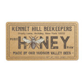 Country Kraft Grunge Bauernhof Rohmilch Label Bien (Vorne)