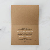 Country Kraft Housewärme Party Einladung (Innenseite)