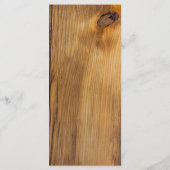 Country Lace Barn Wedding Menü Menükarte (Rückseite)