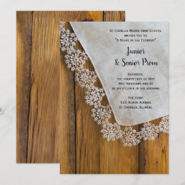 Country Lace Junior / Senior Prom Einladung