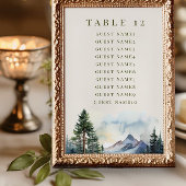 Country Lake Mountain Forest Wedding Cards Einladung
