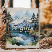 Country Lake Wedge Watercolor Karten & Geschenke Poster