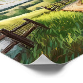 Country Lane Digital Poster (Ecke)