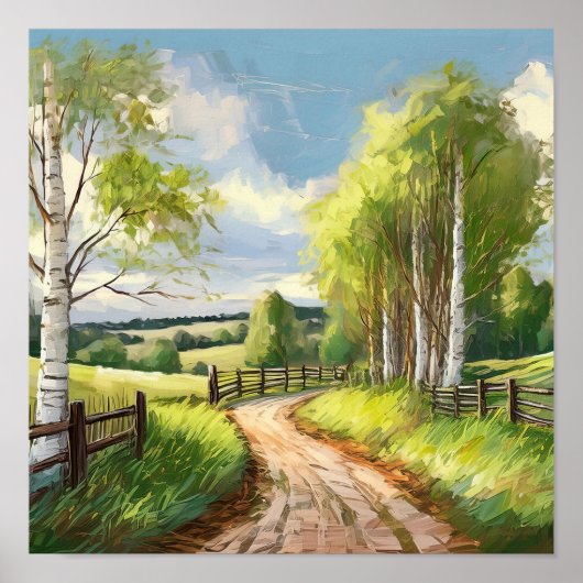 Country Lane Digital Poster (Vorne)