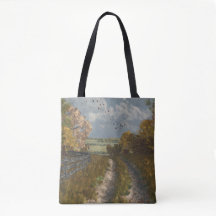 Country Lane im Fall Tote Tag