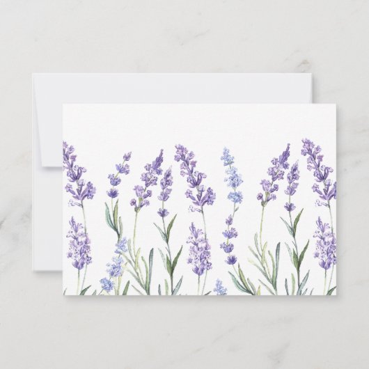 Country Lavendel danke Ihnen Karten (Rückseite)