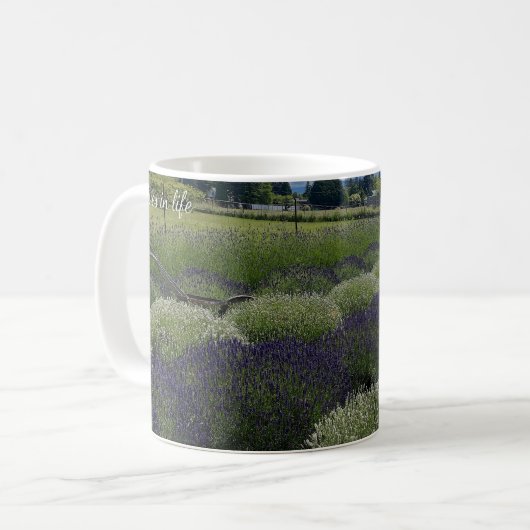 Country Lavendel Patch Kaffeetasse (Vorderseite Links)