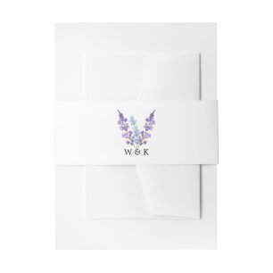 Country Lavender Wedding Einladungsbanderole