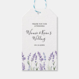Country Lavender Wedding Geschenkanhänger