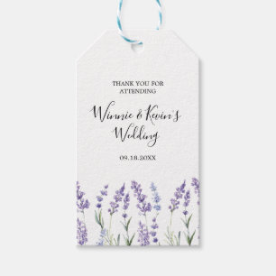 Country Lavender Wedding Geschenkanhänger