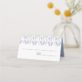 Country Lavender Wedding Platzkarte (Vorderseite)