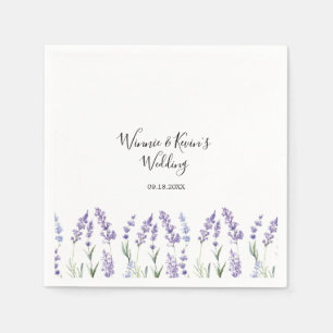 Country Lavender Wedding Serviette