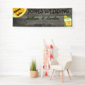 Country Lemonade Mason Jar Rustic Wedding Banner (Insitu)