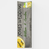 Country Lemonade Mason Jar Rustic Wedding Banner (Vertikal)