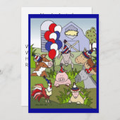 Country Life Celebration Americana Einladung (Vorne/Hinten)