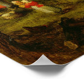 Country Life with a Wedding Scene Poster (Ecke)