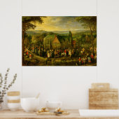 Country Life with a Wedding Scene Poster (Küche)