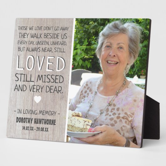 Country Light Rustic Wood Foto von Memorial | Fotoplatte (Seite)