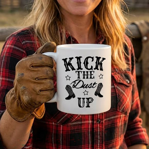 Country Line Dancing Cowgirl Western Cowboy Stiefe Kaffeetasse