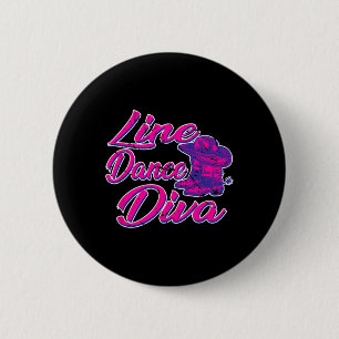 Country Line Tänzerin Diva Frauentanz Button