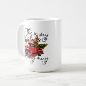Country LKW Weihnachtsfilm Kaffeetasse (Vorderseite Links)