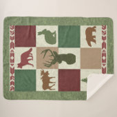 Country Lodge Animal Blanket Sherpadecke (Vorderseite (Horizontal))